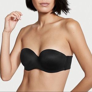 Victoria’s Secret Body by Victoria Black Lined Strapless Bra 34D
